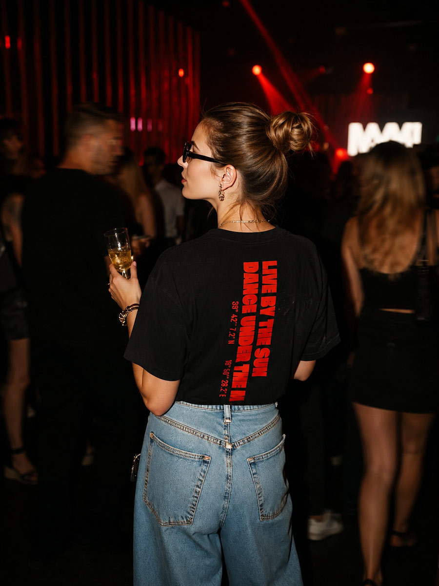 Montecristo 25 Years - Anniversary T-Shirt “Live By The Sun, Dance Under The Moon” - Image 2